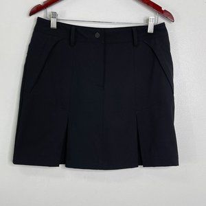 Cutter & Back Annika Kenzie Drytek Pleat Tennis Golf Skort Size 8 Black